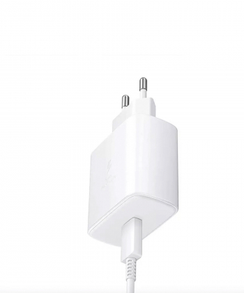 شارژر دیواری سامسونگ 45 وات مدل EP-TA845 سه شاخه اروپا به همراه کابل دو سر تایپ سی - ویتنام