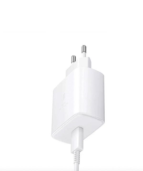 شارژر دیواری سامسونگ 45 وات مدل EP-TA845 سه شاخه اروپا به همراه کابل دو سر تایپ سی - ویتنام