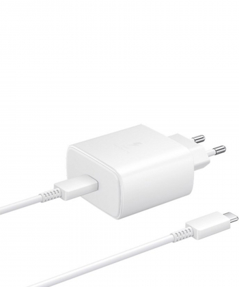 شارژر دیواری سامسونگ مدل EP-T4510 توان 45 وات همراه با کابل دو سر تایپ سی 1.8 متری