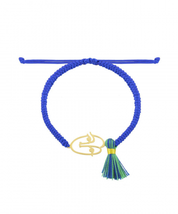 دستبند بافت آبی رخ درریس Doris کد P1644