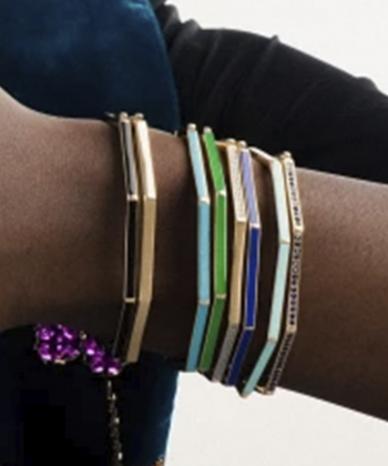 بنگل بیضی با نگین سبز درریس Doris کد P4108