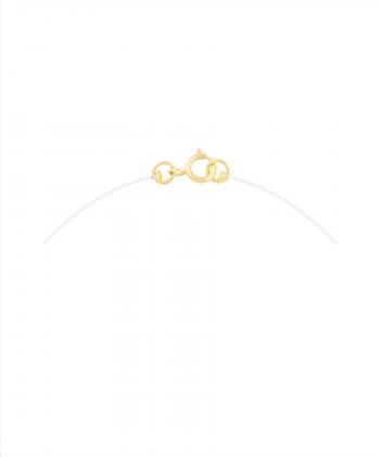 گردنبند نخ نامرئی حرف S درریس Doris کد P5134