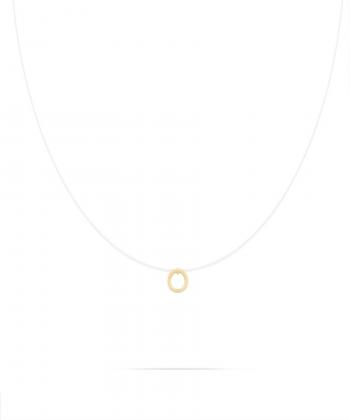 گردنبند نخ نامرئی حرف O درریس Doris کد P5130