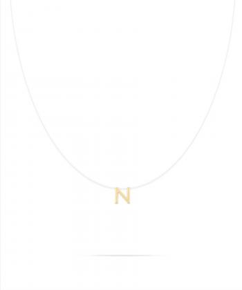 گردنبند نخ نامرئی حرف N درریس Doris کد P5129