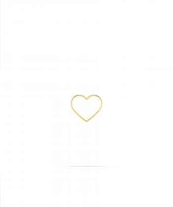 آویز تک قلب توخالی کوچک درریس Doris کد P5185