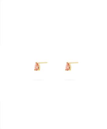 گوشواره میخی شامپاینی درریس Doris کد P5180