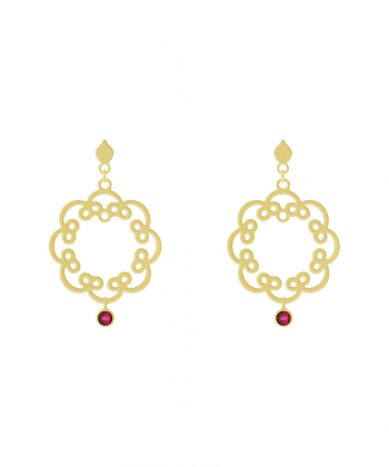 گوشواره اسلیمی میو گلد Mio Gold کد E388