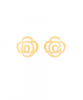 گوشواره گل رز تو خالی کیا گالری Kia Gallery کد EM043