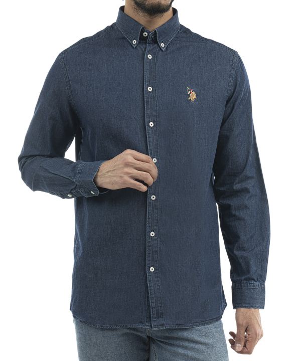 پیراهن جین مردانه یو اس پولو US Polo کد 3202F4