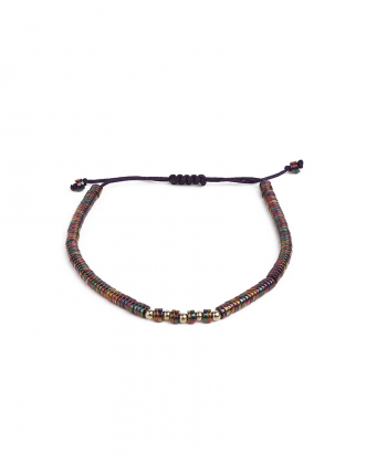 دستبند سنگی پنج گوی رنگی کیا گالری Kia Gallery کد BSH355