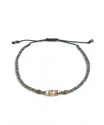 دستبند سنگی گوی سنگ سبز کیا گالری Kia Gallery کد BSH378