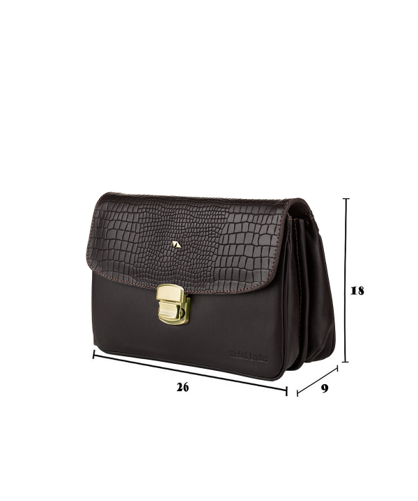 کیف پاسپورتی قهوه ای مردانه چرم مشهد مدل P5522-089
