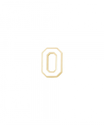 آویز میناکاری سفید عدد 0 درریس Doris کد P2645