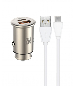 شارژر فندکی 30 وات لونارک مدل LC48 به همراه کابل USB-C