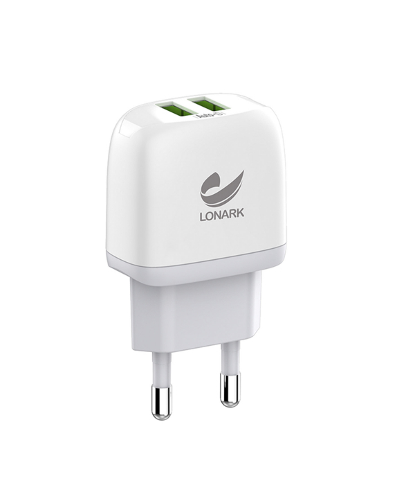 شارژر دیواری 12 وات لونارک مدل LW53A به همراه کابل Micro USB