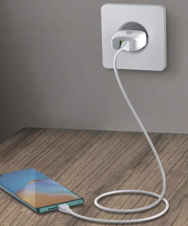 شارژر دیواری 12 وات لونارک مدل LW53A به همراه کابل Micro USB