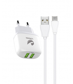 شارژر دیواری 12 وات لونارک مدل LW53C به همراه کابل USB-C