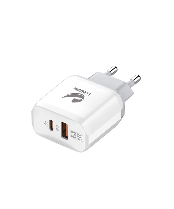 شارژر دیواری 22.5 وات لونارک مدل LW58 همراه با کابل USB-C