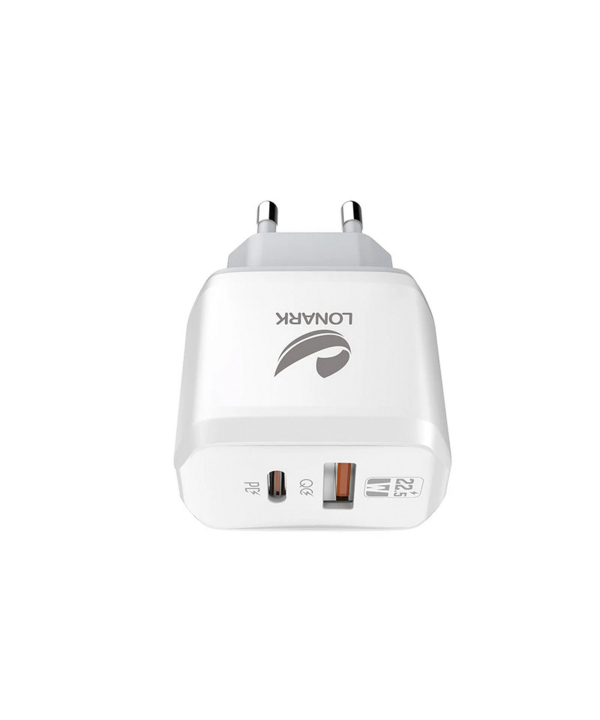شارژر دیواری 22.5 وات لونارک مدل LW58 همراه با کابل USB-C