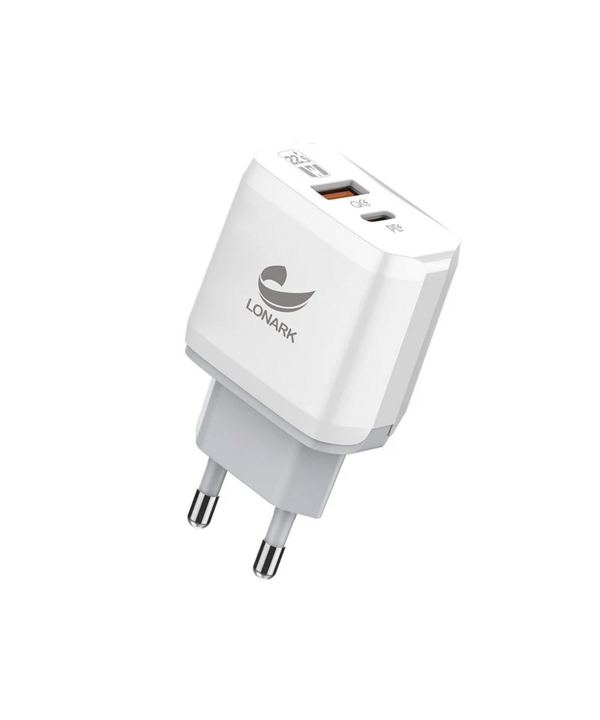 شارژر دیواری 22.5 وات لونارک مدل LW58 همراه با کابل USB-C