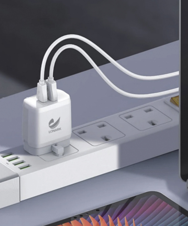 شارژر دیواری 22.5 وات لونارک مدل LW58 همراه با کابل USB-C