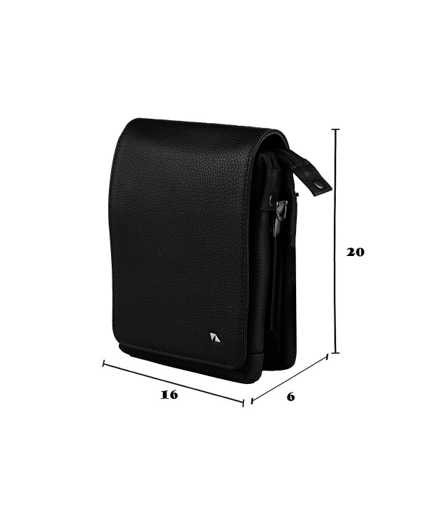 کیف دوشی اسپرت چرم طبیعی قهوه ای چرم مشهد کد X0506-089