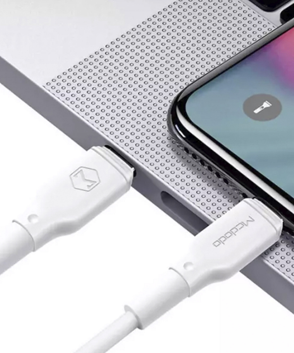 کابل دو پورت SpaceRock Micro USB Lightning M7 Metal 2in1