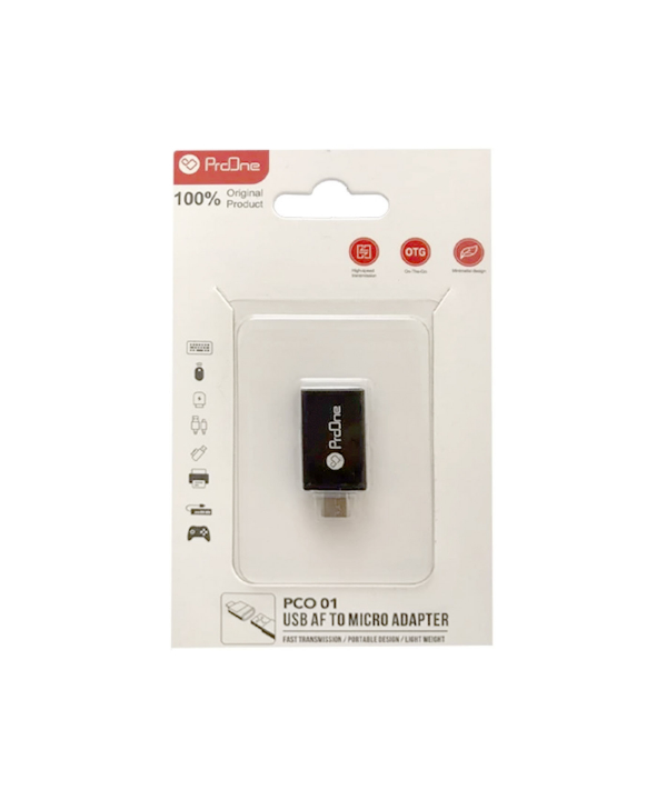 مبدل او تی جی میکرو یو اس بی پرووان ProOne PCO01 OTG MicroUSB