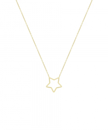 گردنبند ستاره توخالی کوچک درریس Doris کد P5384