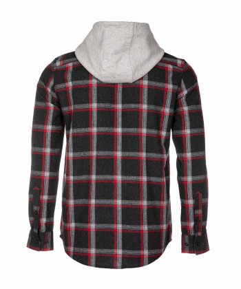 پیراهن چهارخانه مردانه کلاه دار جوتی جینز Jootijeans