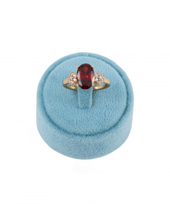 انگشتر ژوپینگ Xuping سولیتر قرمز کد AAE-477