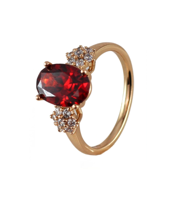 انگشتر ژوپینگ Xuping سولیتر قرمز کد AAE-477