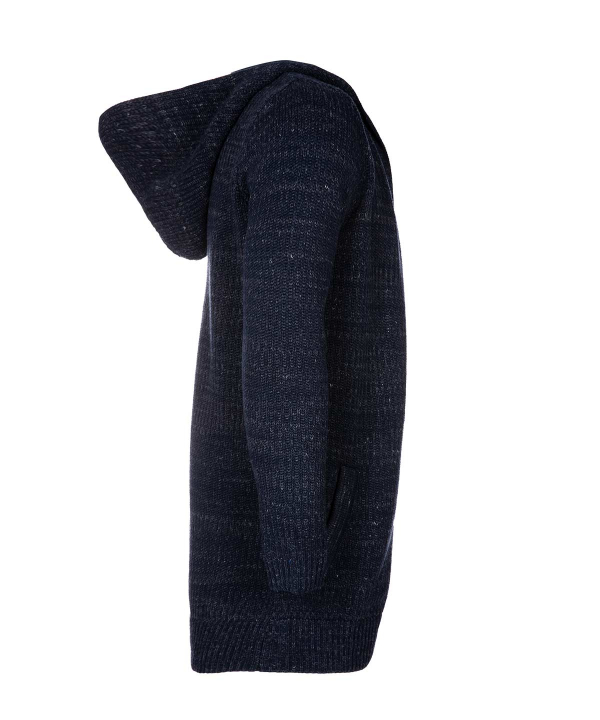 مانتو زمستانی سرمه‌ای کلاه‌دار جوتی جینز Jooti Jeans
