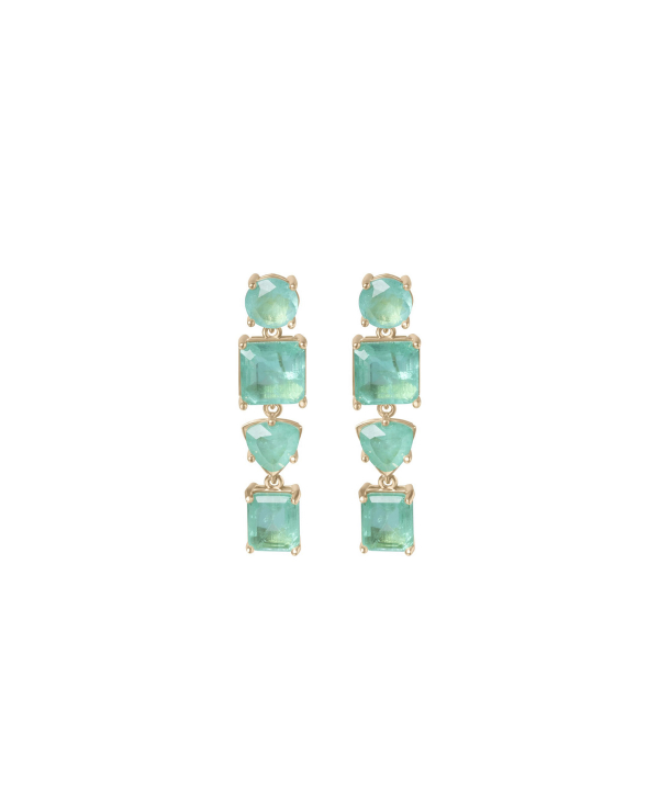 گوشواره طلا هنگام آویز تاج Taj کد 27082