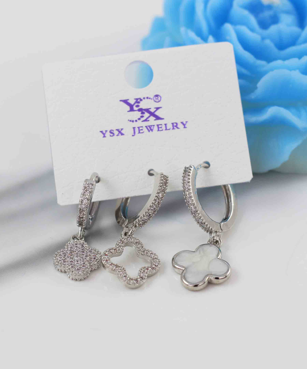 گوشواره زنانه پکی وای اس ایکس YSX کد  طرح ونکلیف کد AAC-843