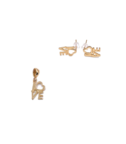 نیم ست لاو آنیا هماتیت گلد Hematite Gold کد 132366