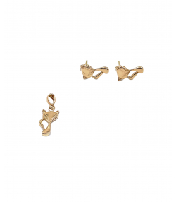 نیم ست شازده کوچولو هماتیت گلد Hematite Gold کد 132364