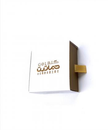 گوشواره میخی توپی هماتیت گلد Hematite Gold کد 132331