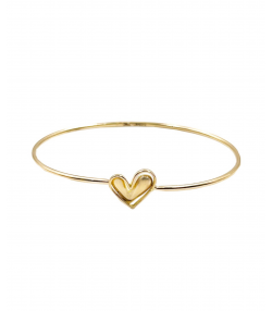 بنگل قلب آنوشا هماتیت گلد Hematite Gold کد 132329