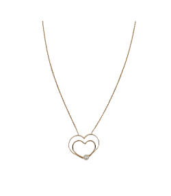 گردنبند قلب مرواریدی هماتیت گلد Hematite Gold کد 132350