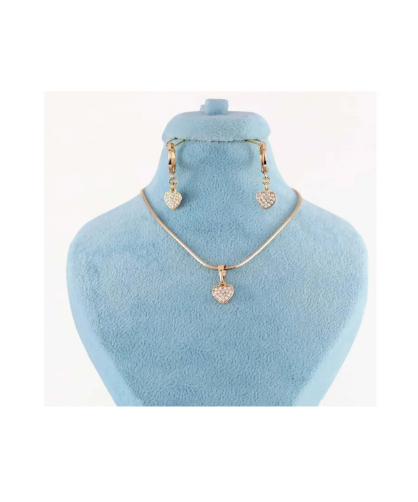 ست گوشواره و گردنبند زنانه ژوپینگ Xuping مدل قلب کد AAA-219