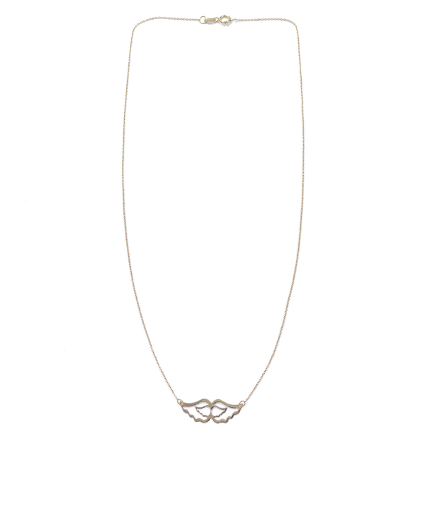 گردنبند بال فرشته میترا هماتیت گلد Hematite Gold کد 132412