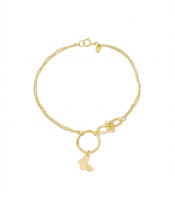 دستبند تیفانی پروانه هماتیت گلد Hematite Gold کد 132426
