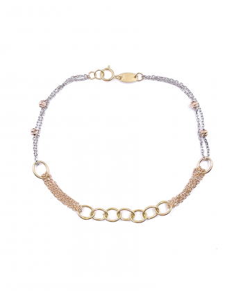 دستبند زنجیری تندیس هماتیت گلد Hematite Gold کد 132429