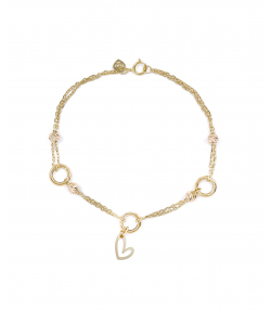 دستبند زنجیری دلسا هماتیت گلد Hematite Gold کد 132433