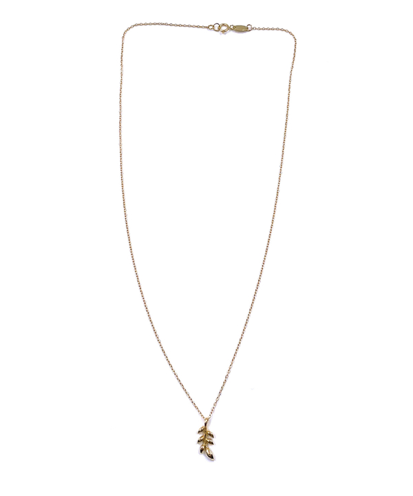 گردنبند برگ طلایی هماتیت گلد Hematite Gold کد 132439