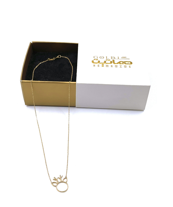 گردنبند گوزن فانتزی هماتیت گلد Hematite Gold کد 132441