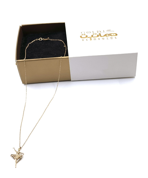 گردنبند بالرین آنجلا هماتیت گلد Hematite Gold کد 132442