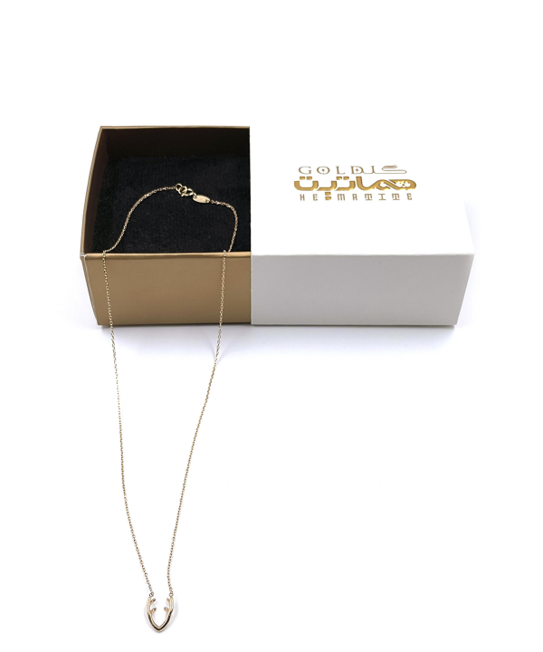 گردنبند گوزن ظریف هماتیت گلد Hematite Gold کد 132443