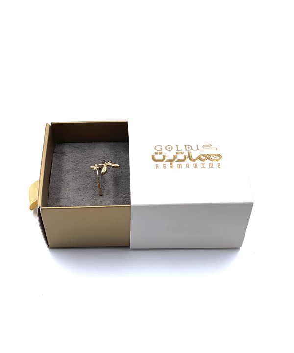 انگشتر مینیمال تیارا هماتیت گلد Hematite Gold کد 132450